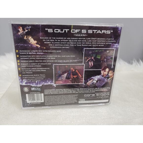 Video‎ Game PC Tomb Raider the Angel of Darkness Laura Croft - Picture 6 of 7